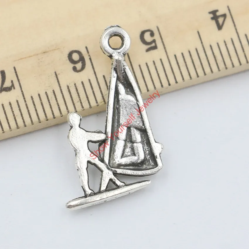 10 шт. тибетские посеребренные Подвески для серфинга подвески самостоятельного