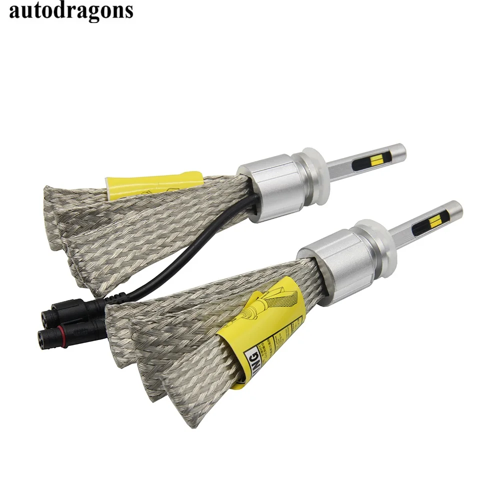 Налобный фонарь autodragons H27/880/881/H1/H3/H4/H7/H11/9005/9006 45 Вт 5500LM 6000K 3000K желтый двухцветный