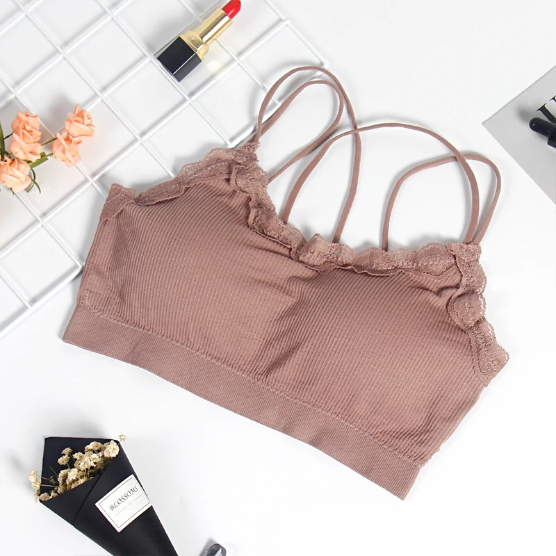 CMENIN Women Top Bra Sexy Lace Tube Strapless Soft Bandeau Tops Wrap Crop tops For And Girl Femme B0115 | Женская одежда