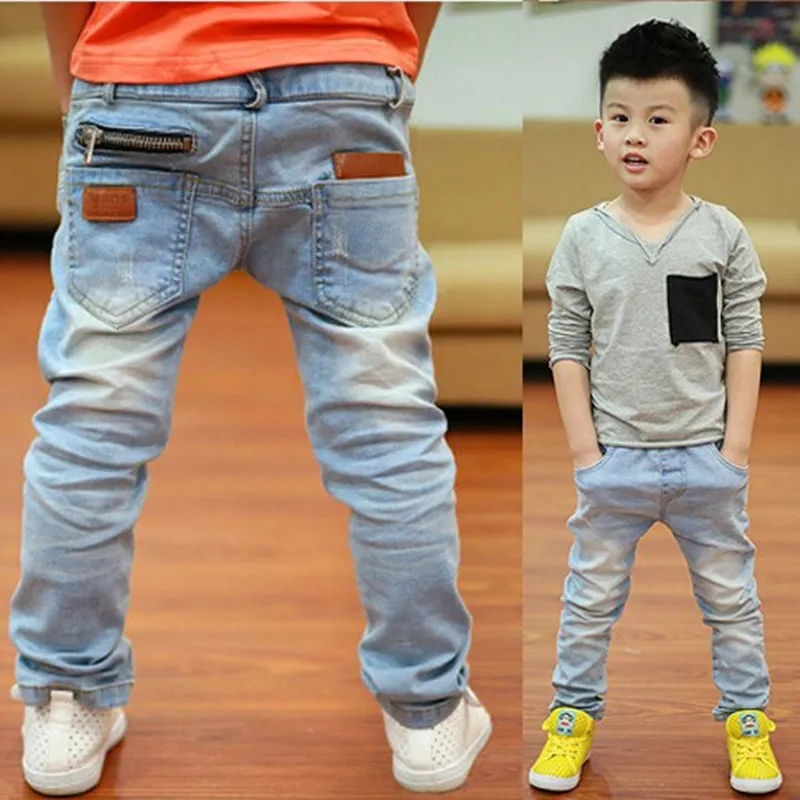 Бесплатная доставка Новый год весенне осенние новые детские джинсы модные для