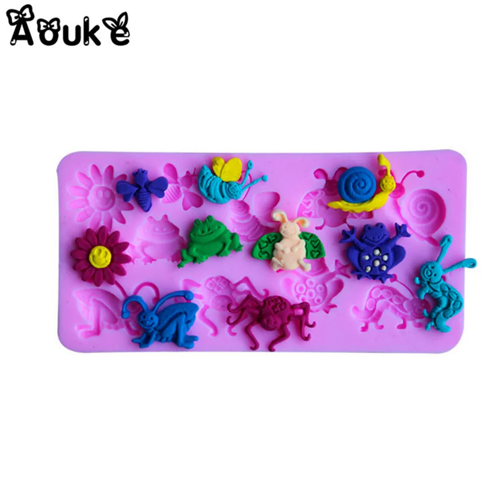 

Insect Shape Fondant Cake Silicone Mold Chocolate Moulds Candy Molds Embossed Baking Molds Baking Cake Wedding Decoration Tools