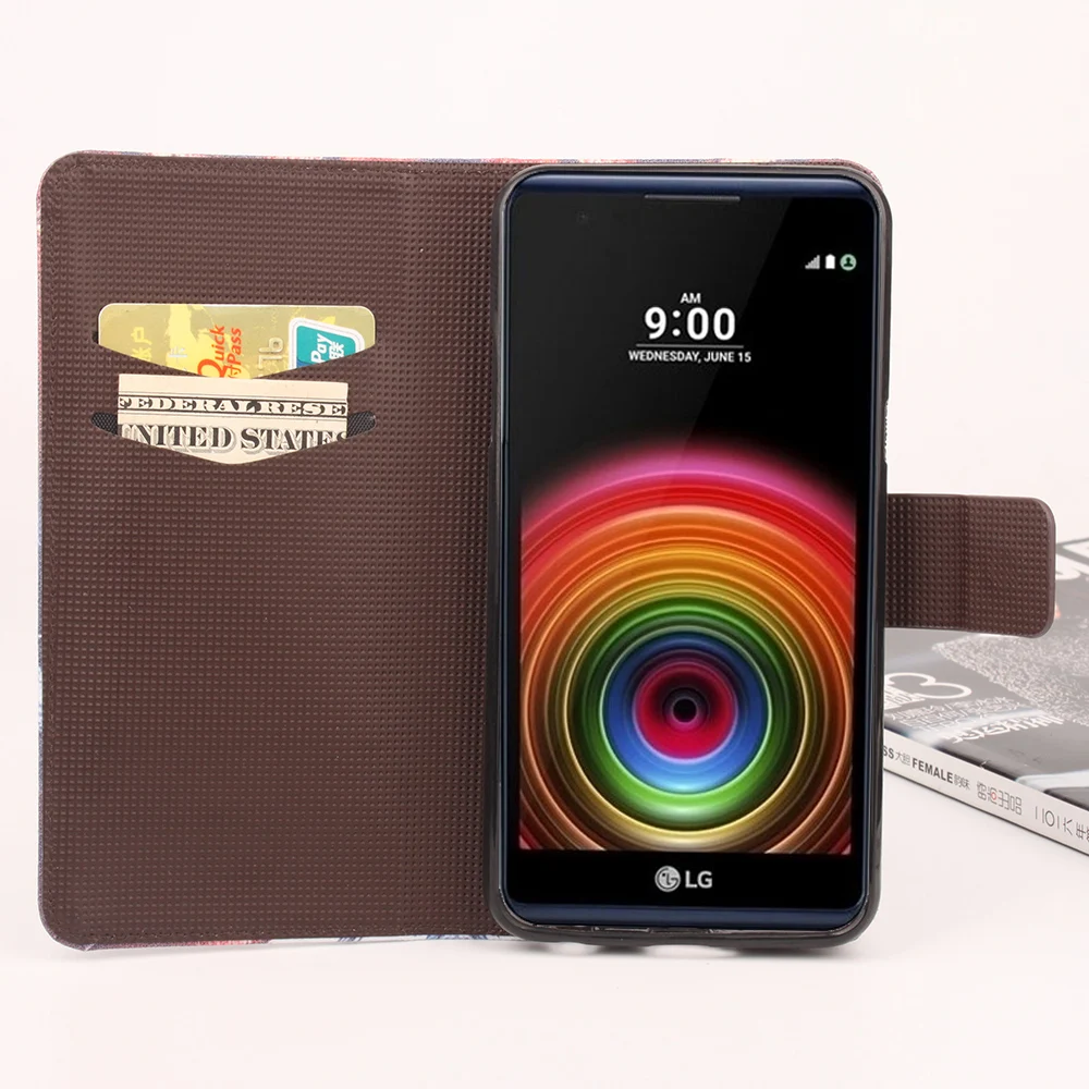 Флип-чехол для телефона чехол LG K10 K8 X Мощность G5 G4 G3G2 LV3 LV5 кожаный L7ii P715 Ray F60 K4 K7 L5