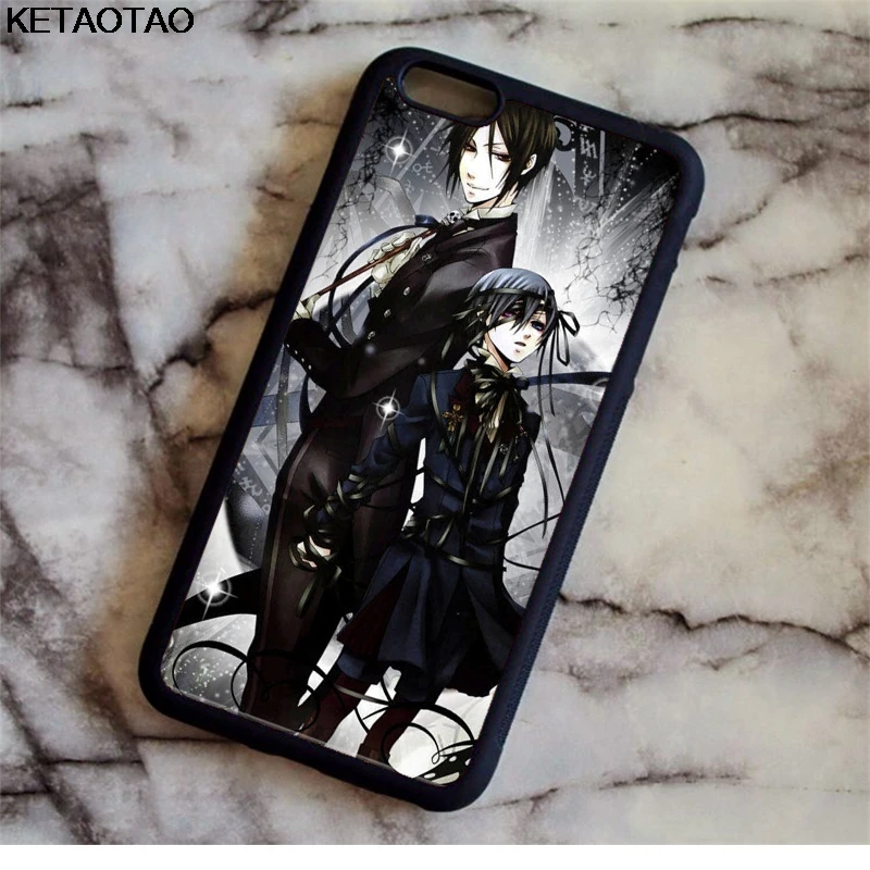 KETAOTAO Аниме Черный Дворецкий Kuroshitsuji телефонные чехлы для iPhone 4S 5C 5S 6S 7 8 Plus X Samsung