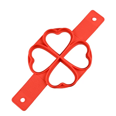 Heart shape Силиконовое жареное яйцо кольцо чайник антипригарным блинов пособия по кулинарии инструмент сыр сковорода для яиц флип яйца кухонные формы для выпечки интимные аксессуары - Цвет: Heart shape