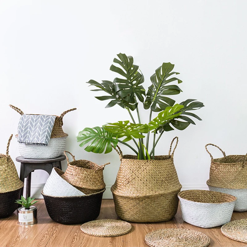 INS складная корзина для белья растения Цветочный горшок домашний декор