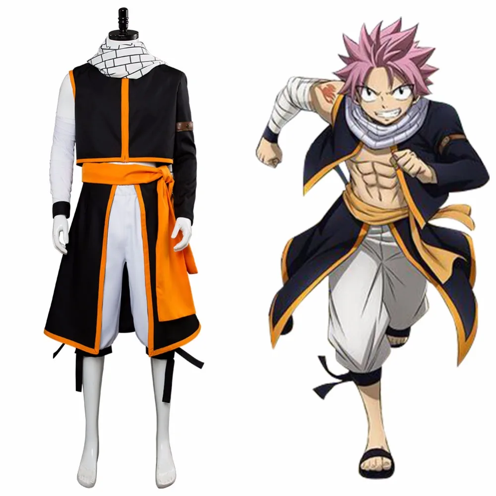 

Anime Fairy Tail Final Season Cosplay Etherious Natsu Dragneel Costume for Women Men Halloween Carnival Natsu Costume