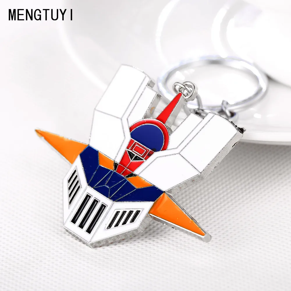 Anime Mazinger Z Helmet Metal Keychains Signal Side Key Chain Ring Holder For Fans Men Porte Clef Chaveiro Jewelry Figure | Украшения и