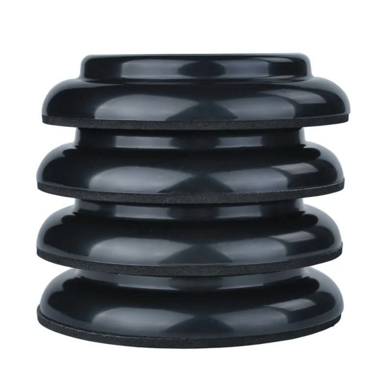 4 шт. черные пластиковые подставки для фортепиано вертикальные Кастер чашки