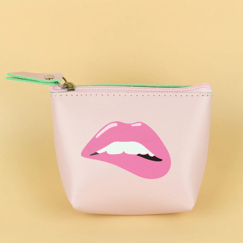 

Cartoon Pattern Faux Leather Travel Wristlet Makeup Cosmetic Holder Bag Pouch