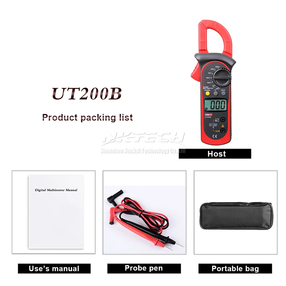 Цифровой мультиметр UT200B UT200A ACA измеритель напряжения переменного/постоянного
