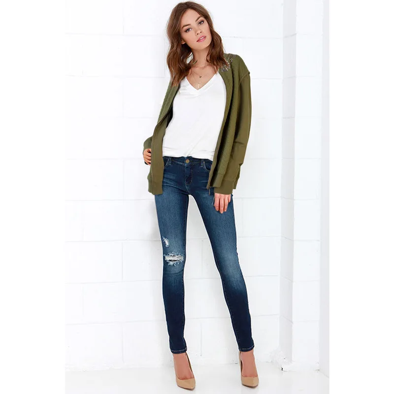 Women Long Sleeve Zip Up Casual Baseball Bomber Jacket New Vintage Pockets Slim Basic Coats Outwear Solid DR10373 | Женская одежда
