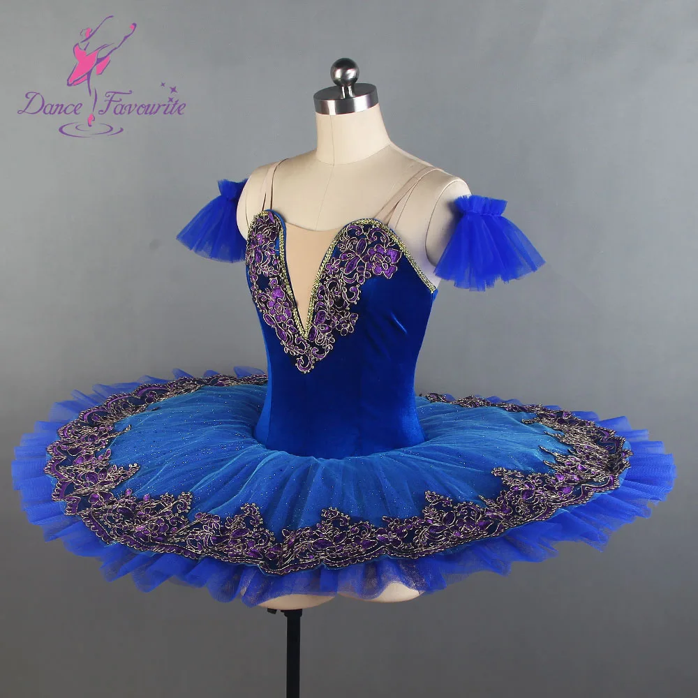 Esmeralda Pre-professional балетная пачка для взрослых девочек Королевский синий классический балетный костюм пачка Блинные сценическое балетное костюм