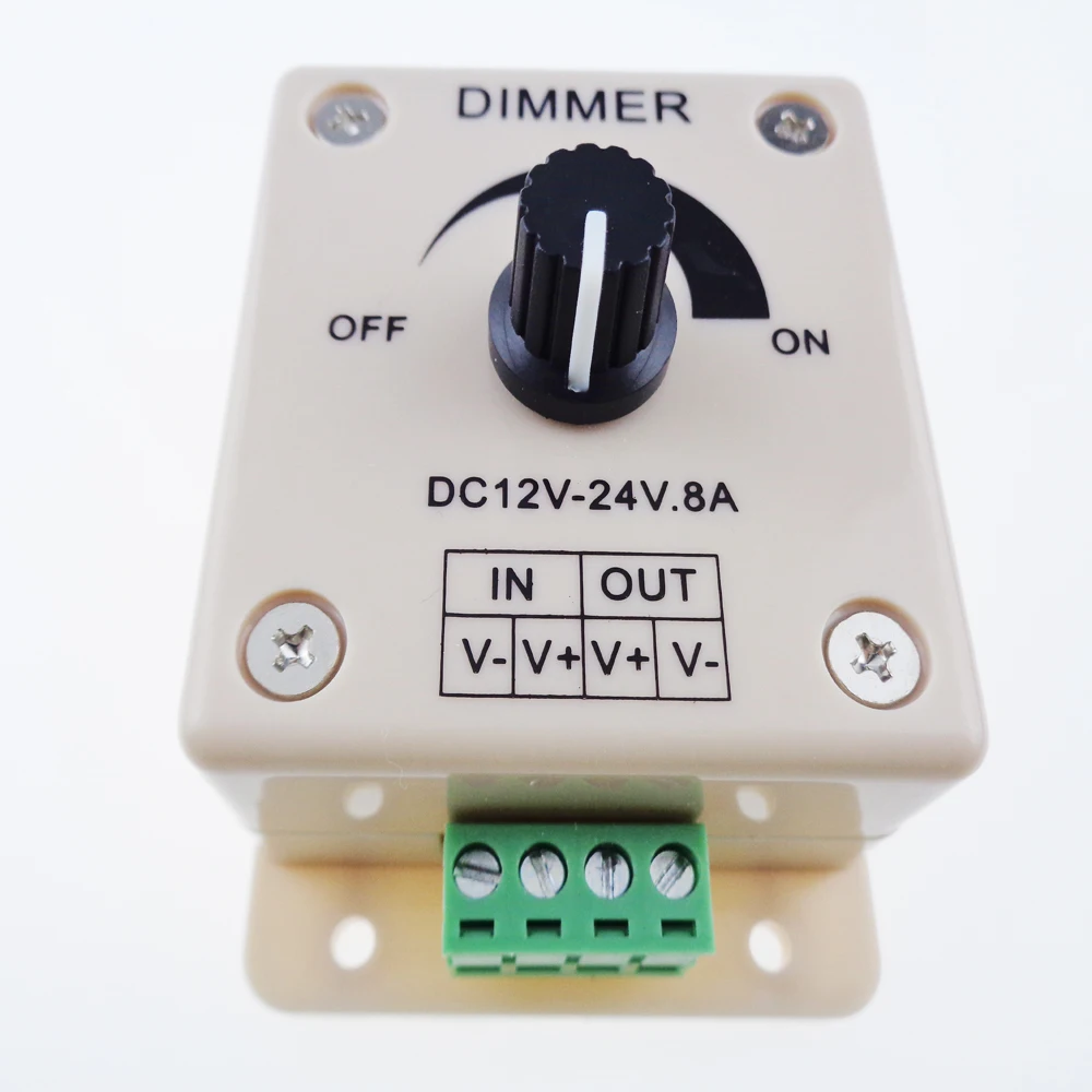 Мини контроллер светодиодов переключателя диммера 8A 96 Вт для одноцветной