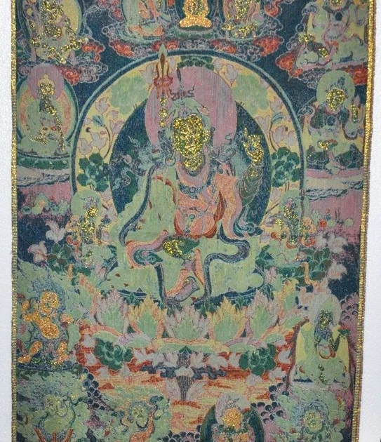 WBY 35 &quotтибетская шелковая вышивка искусство Tangka Padmasambhava Бог статуя Будды танка |
