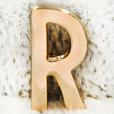 R Gold Ювелирные изделия yukam, индивидуальная, начальная, R, алфавит, слайдер, S, слайдер, буквы, Подвески, хранитель для браслетов, ожерелья, сделай сам, аксессуары для изготовления - Окраска металла: R Gold