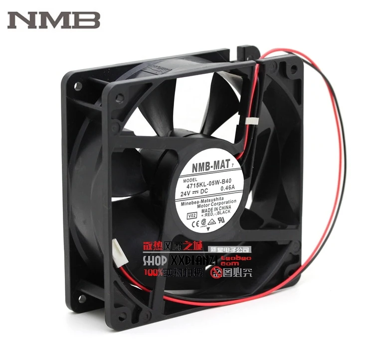 Для NMB 7 4715KL 05W B40 12038 120 мм 12 см DC 24V 0.46A двойной шарикоподшипник сервер промышленный