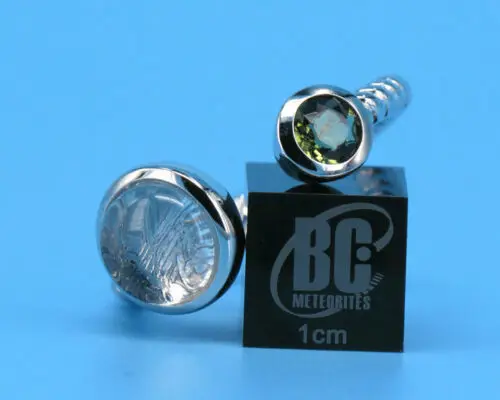 Кольцо с метеоритом из натурального железа регулируемое круглое кольцо 10 мм