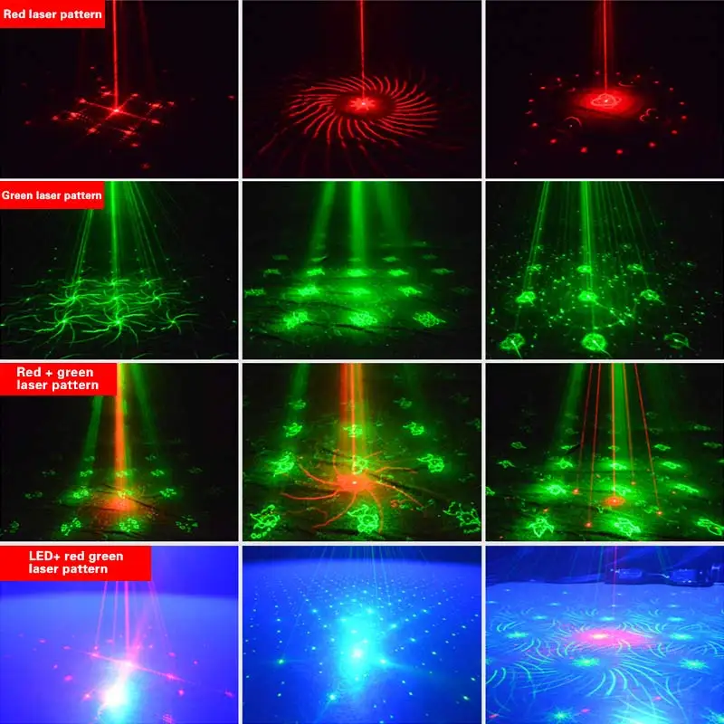 TRANSCTEGO лазерный диско свет сценический светодиодный Lumiere 48 В 1 RGB проектор DJ