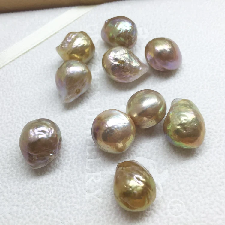 Жемчуг натуральный разноцветный Радужный в стиле барокко 13-14 мм | Украшения и