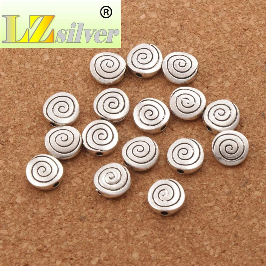 

Swirl Curved Rondelle Beads Spacers Jewelry Findings L609 31pcs 9.3x9.3mm Zinc Alloy 10mm Radiant Shape Metal Lzsilver