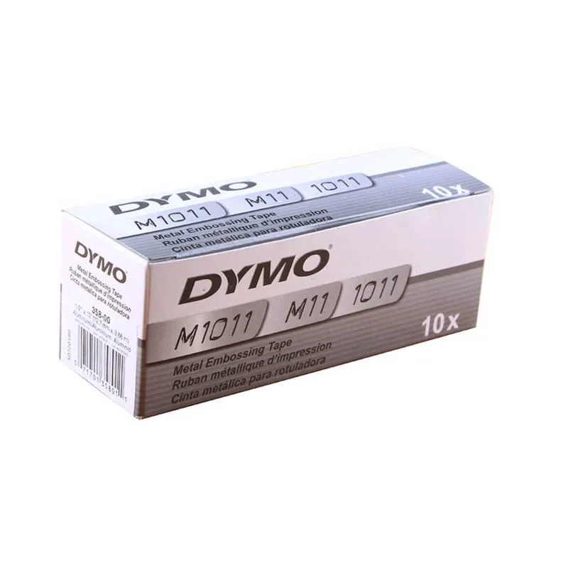 5PKS DYMO 3D 35800 тиснение клейкая алюминиевая лента с металлом 1/2 дюйма 12 футовая