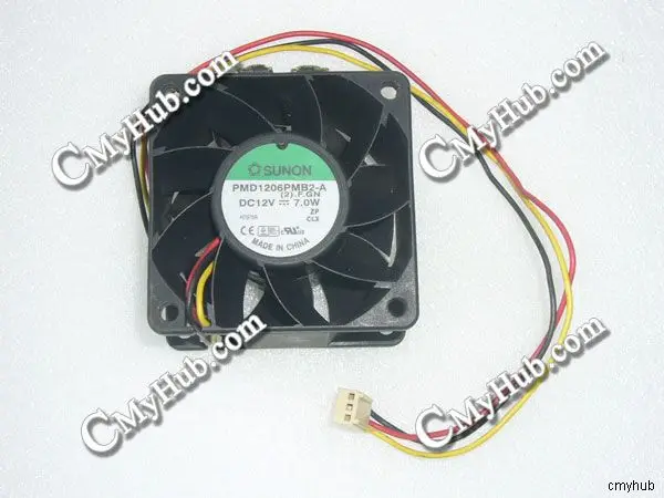 Для SUNON PMD1206PMB2 A (2). F. GN DC12V 7.0 Вт 6038 6 см 60 мм 60x60x38 3Pin Вентилятор охлаждения|cooling fan|60mm