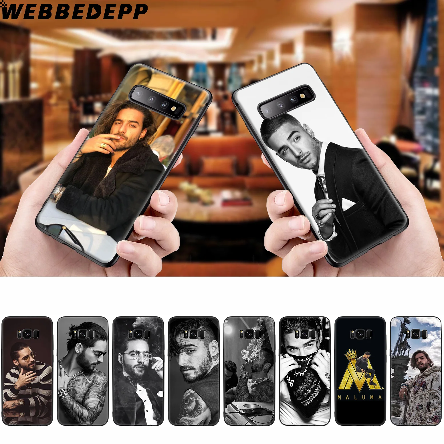 WEBBEDEPP Maluma Singer мягкий чехол для Samsung Galaxy S10 S10e S9 S8 Plus S7 S6 Edge &amp J6 2018 Note 10 9 8 |