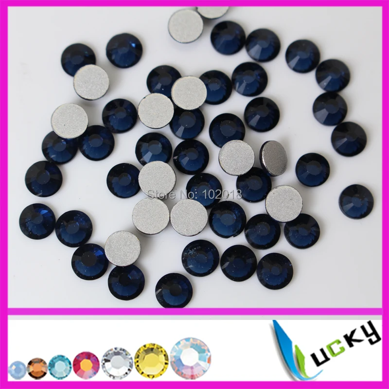 Бесплатная доставка цвет Монтана стразы с плоской задней стороной без горячей