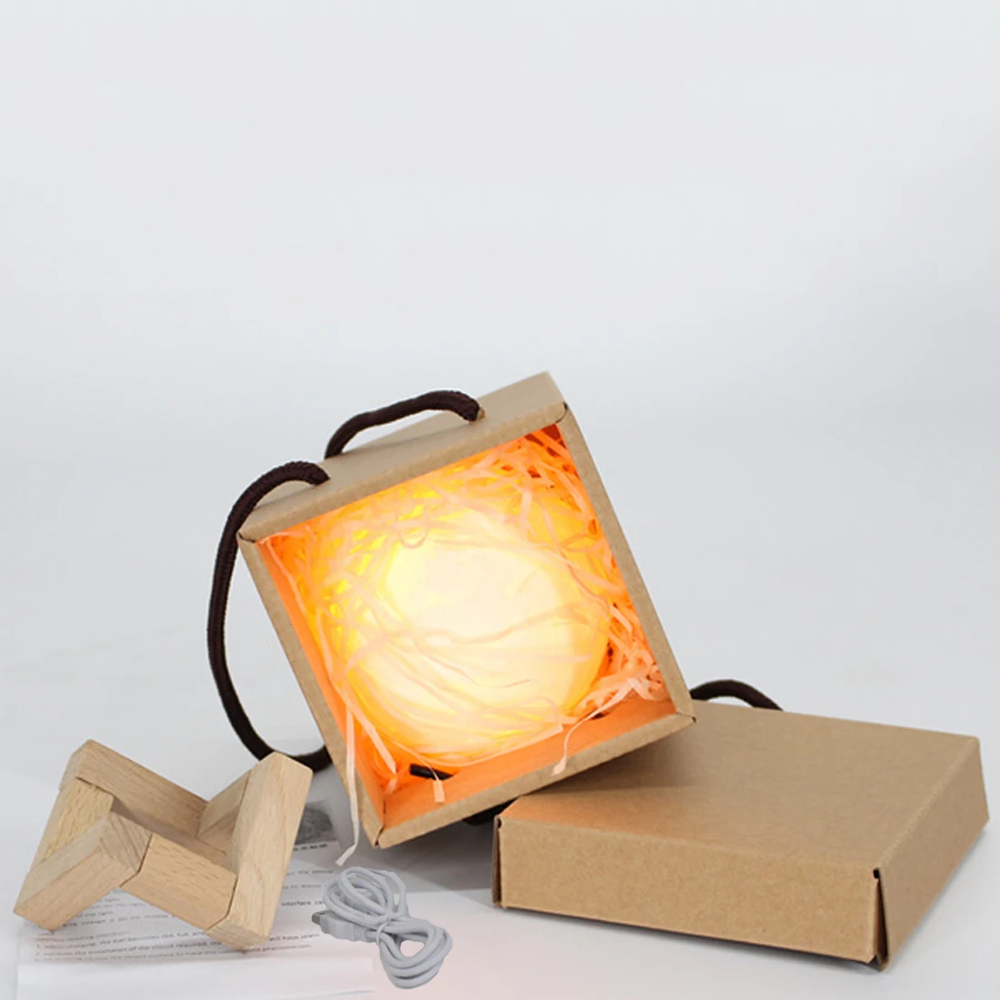 3D печать Луны лампы 2 Цвет изменить сенсорный переключатель Спальня Этажерка