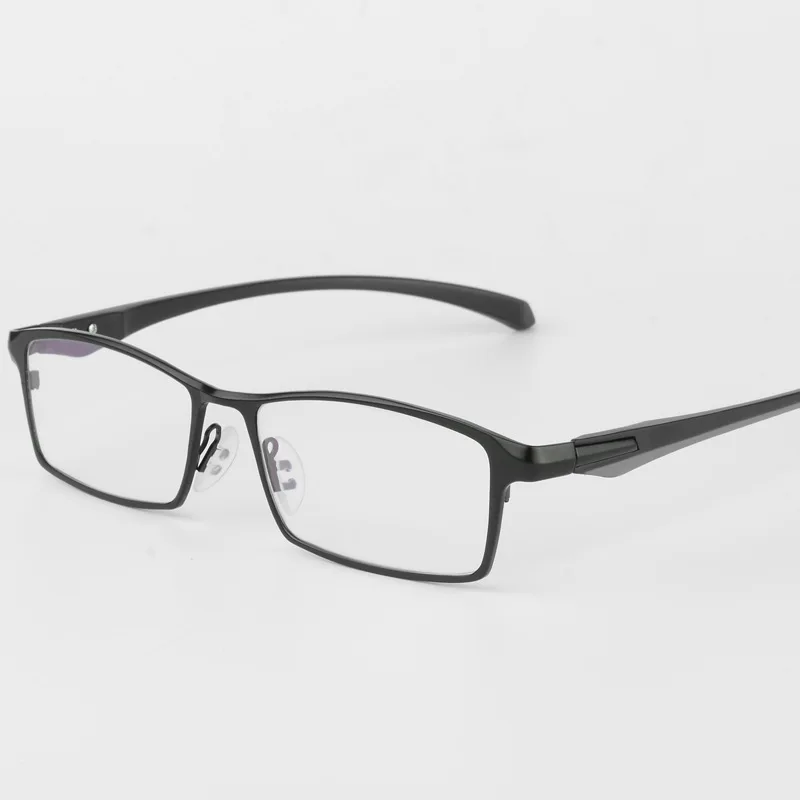 Full frame Black BCLEAR мужские титановый сплав оправа для очков очки гибкие дужки ноги IP гальванический сплав Материал, полный обод и половина обод - Цвет оправы: Full frame Black