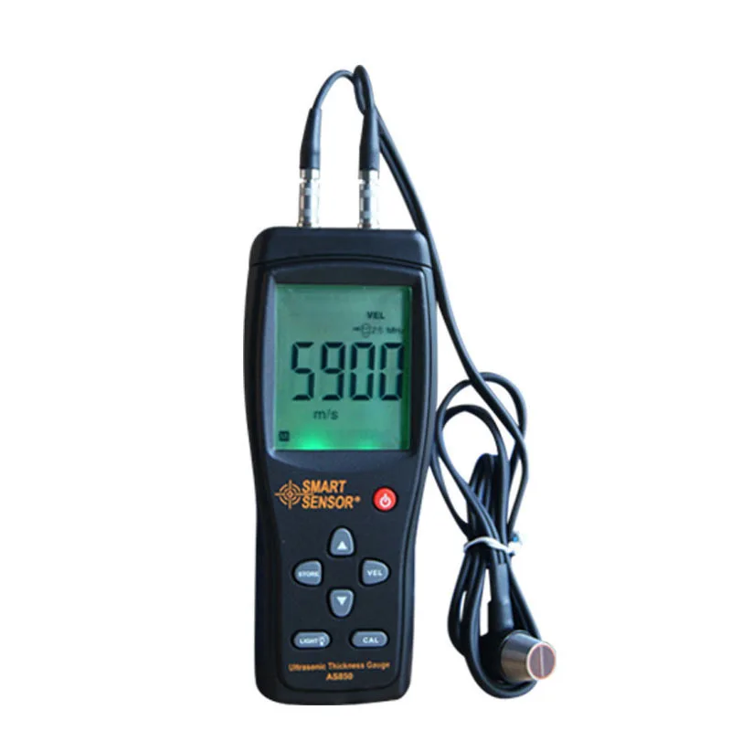 Цифровой ультразвуковой измеритель толщины с ЖК-дисплеем AS850 1 2-220 мм скорости