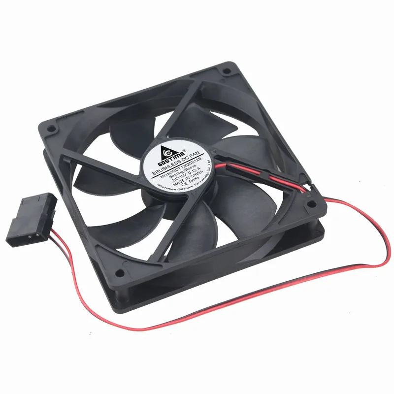 DC 12V 12CM 12cm 120x120x25MM chassis power brushless cooling fan | Компьютеры и офис