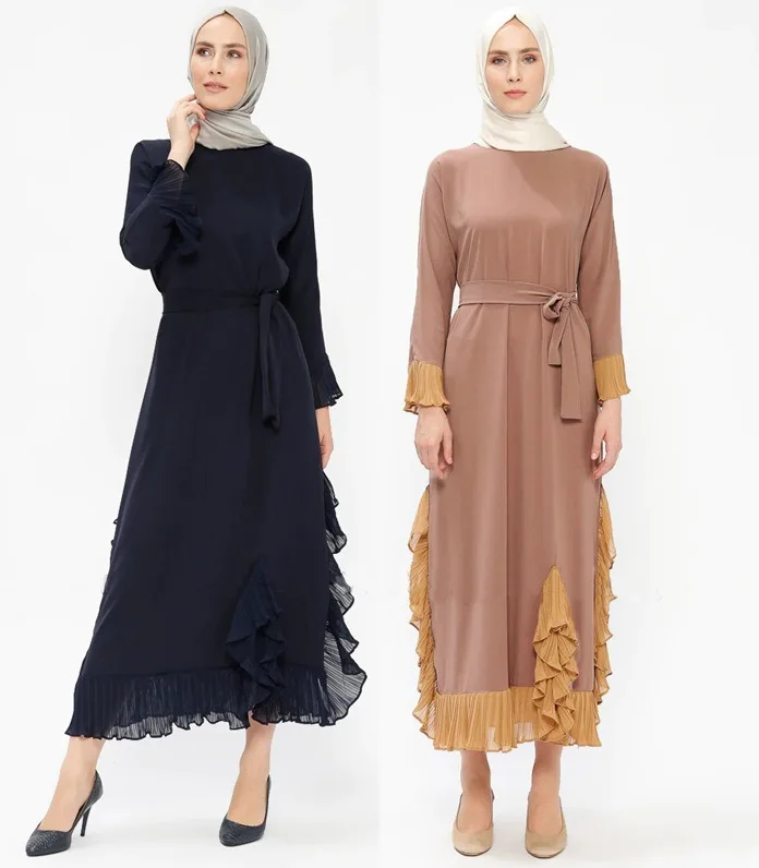 

Muslim Dress Women Abaya Dubai Islamic Clothing Hijab Dresses Long Sleeve