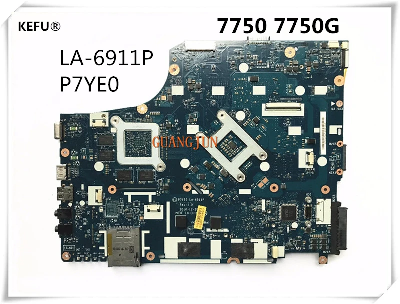Материнская плата KEFU для ноутбука MBRCY02002 P7YE0 ACER 7750 7750G материнская | Компьютеры и