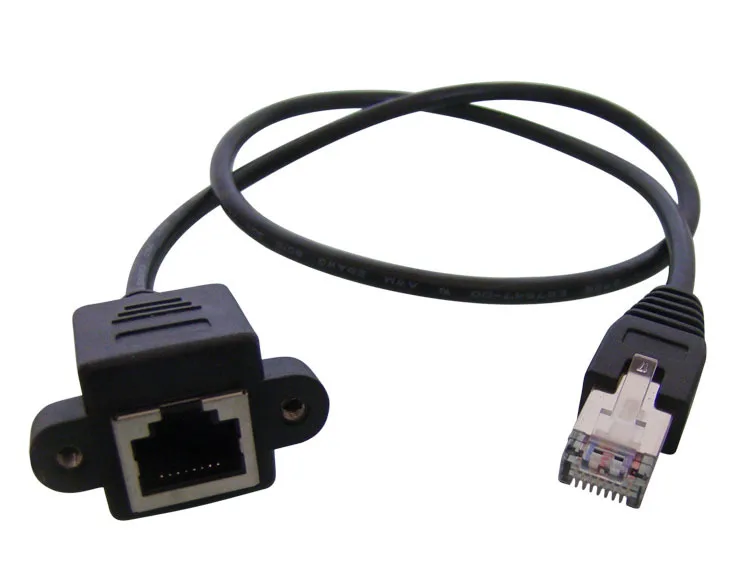 1 м 3 28 фута RJ-45 RJ45 Cat5 папа к женскому M/F LAN Ethernet Сетевой удлинитель шнур винт замок