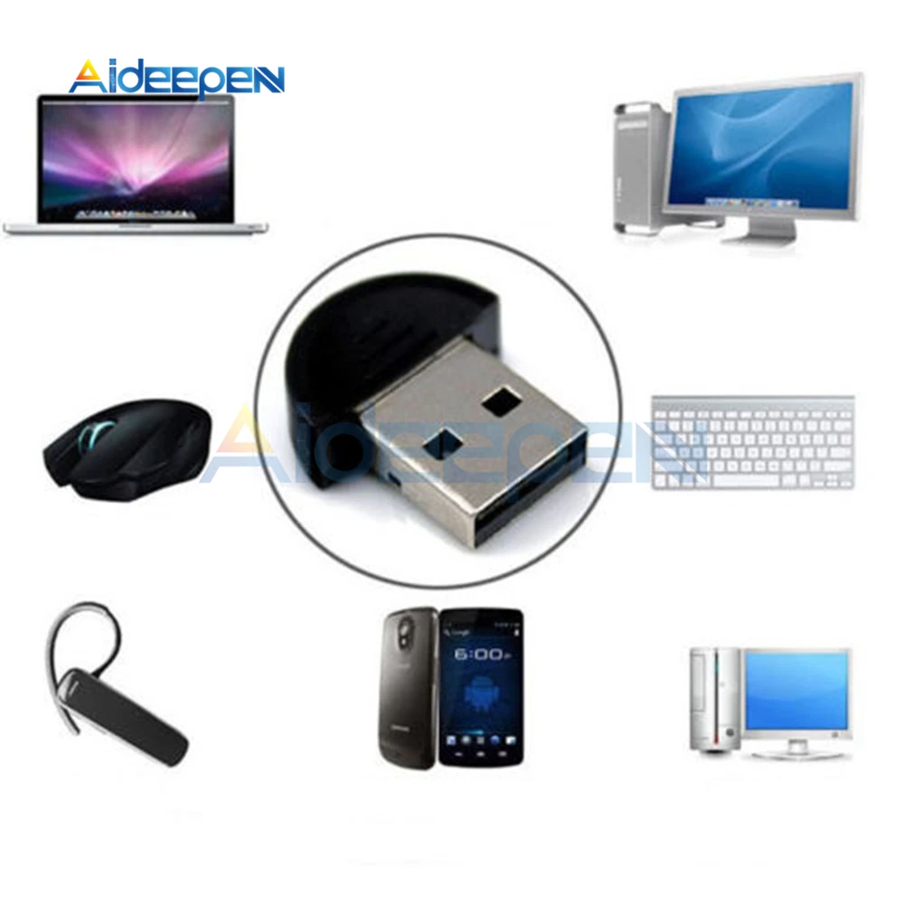 Мини USB Bluetooth адаптер V 2.0 беспроводной ключ V2.0 EDR для ноутбука ПК Win 7/8/XP Vista |