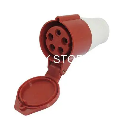 32A брызгозащищенный IP44 3P + E + N, промышленная розетка с бесплатным подвесом, для использования в стиральной машине