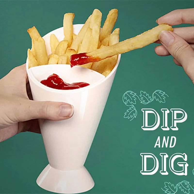 Картофельный чип конус держатель чашки домашняя кухня картофельный инструмент