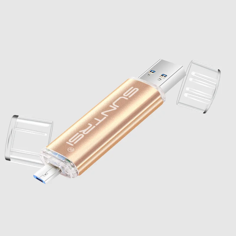 Suntrsi USB Flash Drive 64 ГБ OTG USB 3.0 Флешки Высокая Скорость металл USB ФЛЭШ-Накопитель Индивидуальный Логотип USB Флэш-Накопитель 64 ГБ
