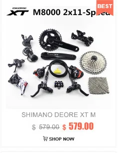 Shimano Deore XT M8000 указано 40-30-22T 170 175 мм диаметра окружности болтов(Горный набор велосипедных компонентов 3x11-Speed 42 T M8000 переключатель тормоза