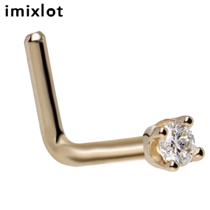 Imixlot 5 шт. многофункциональные носовые гвозди в стиле панк с цирконием 7 слов