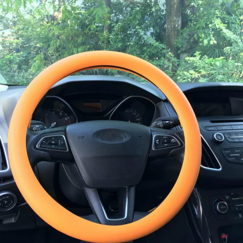 Leather Texture Car Auto Silicone Steering Wheel Glove Cover Soft Multi Color Universal Skin Silicon | Автомобили и мотоциклы