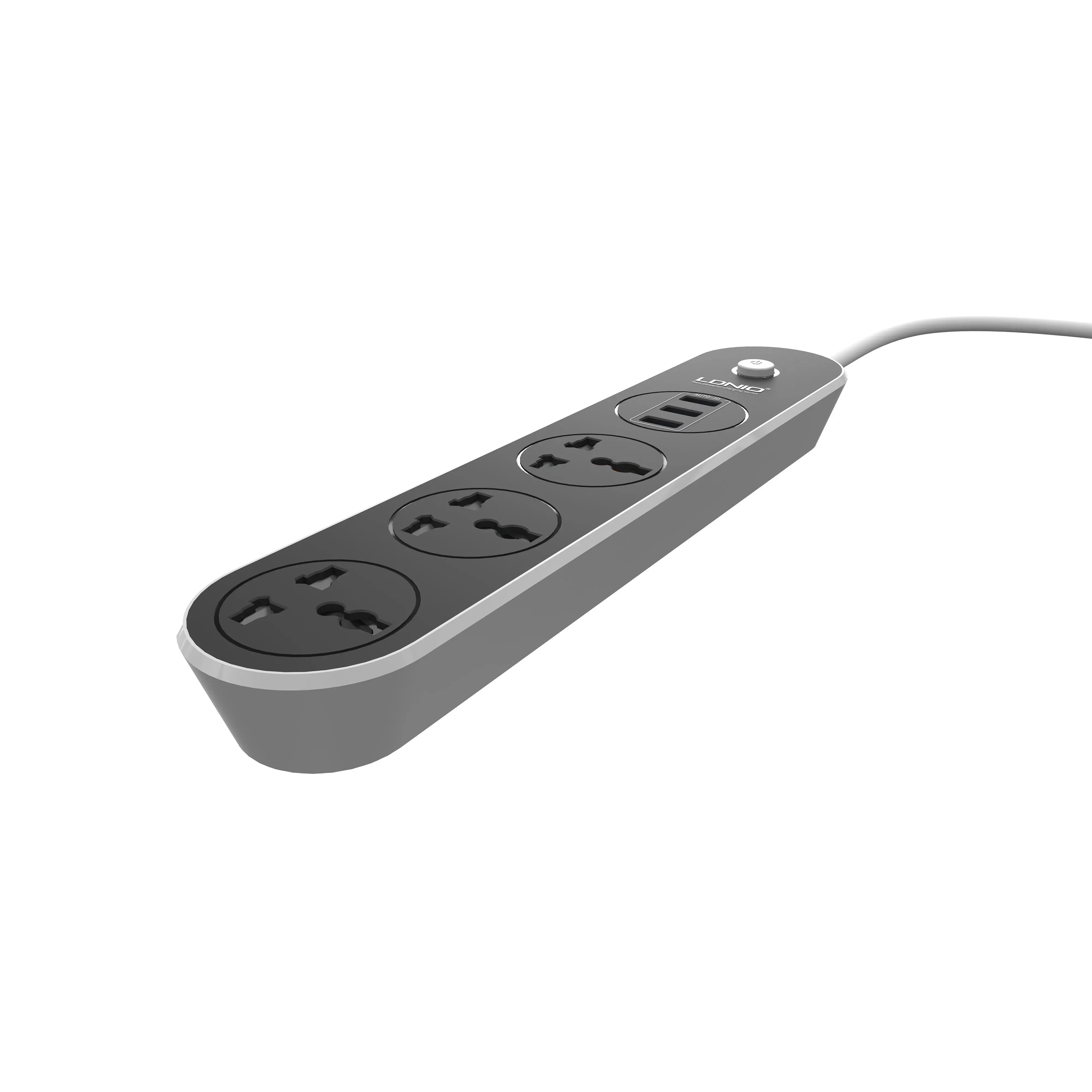 LDNIO штепсельная вилка ЕС 3 разъема 3 usb порта USB зарядное устройство тип ленты питания Настольный силовой настенный удлинитель для домашней сети