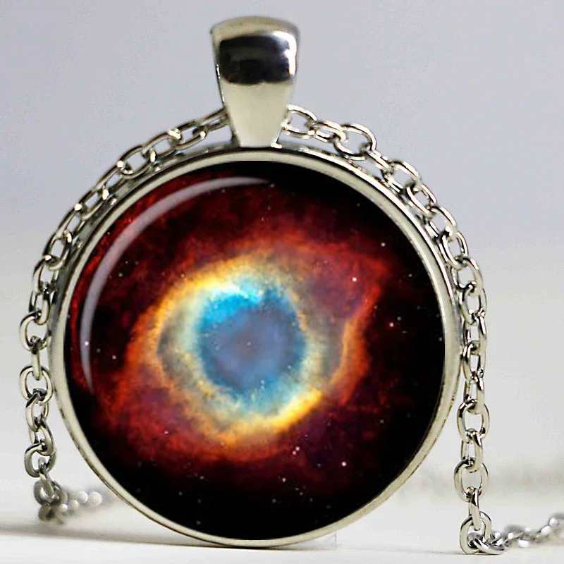 Зеленое ожерелье с подвеской дизайном Туманность|gift for her|galaxy necklacegift gifts |