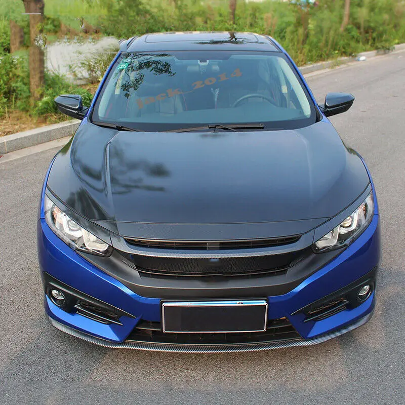 Автомобильный капот из углеродного волокна модифицированный стикер для Honda Civic
