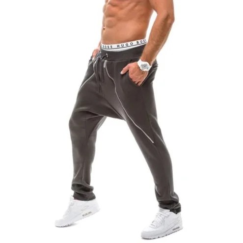 

Men Pants 2019 New Men's Sport Pants with Double Zippers Designed for Casual Fashion