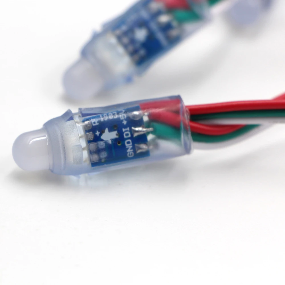 50 шт. 12 мм WS2811 2811 IC RGB полноцветные пиксели цифровой адресный 5В 12В светодиодный
