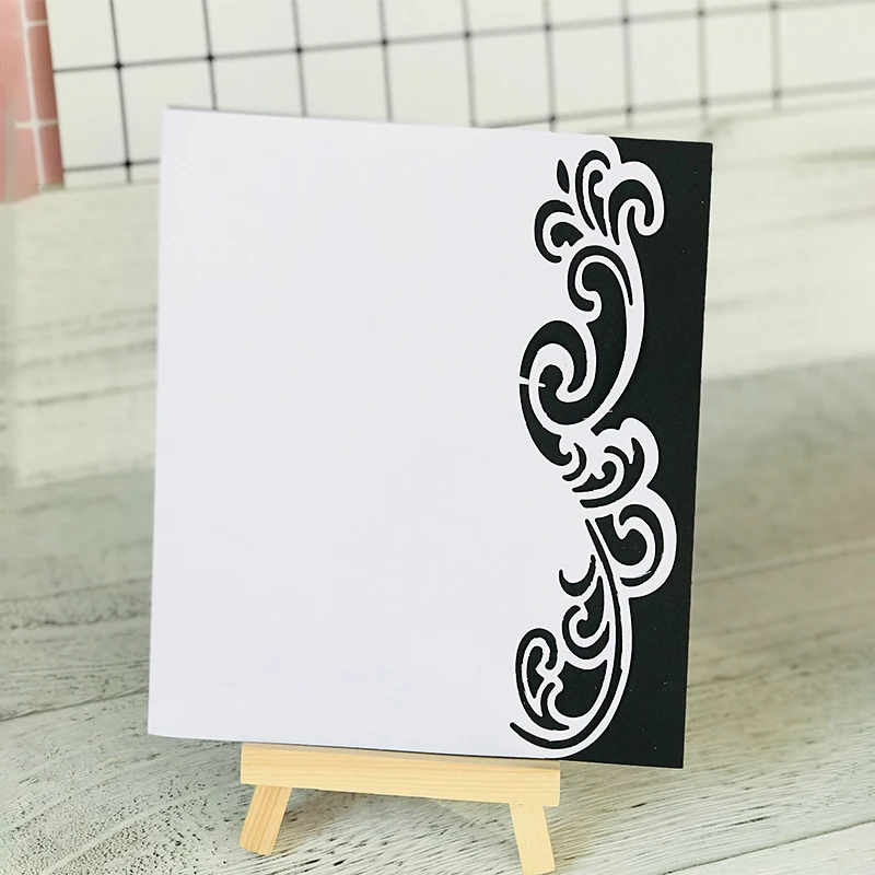 New Wave Lace Flower Metal Cutting Dies for Scrapbooking DIY Album Embossing Folder Paper Card Maker Template Stencils 172*54mm | Дом и сад
