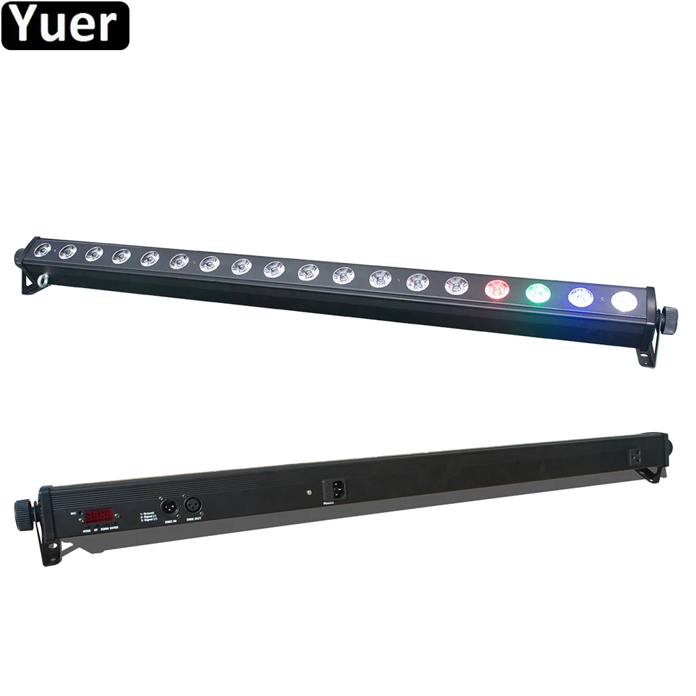 Free Shipping 18x4W RGBW 4IN1 Led Wall Wash Light DMX Led Bar DMX Line Bar Wash Stage Light For Dj Disco Indoor horse race lamp