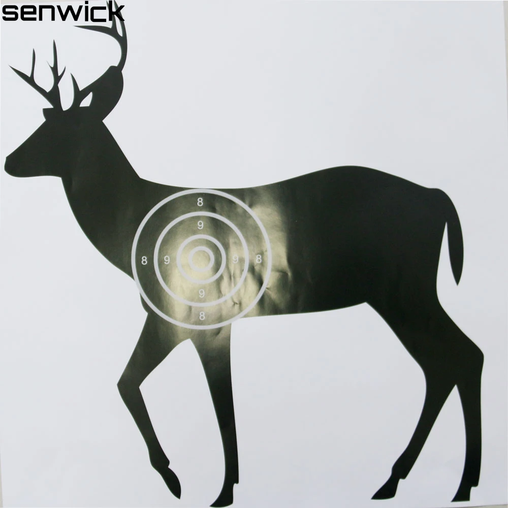 5pcs/lot Archery Hunting elk Eindeer Paper Target 40cm Interesting Animal Single Spot Vegas Bow Accessory | Спорт и развлечения
